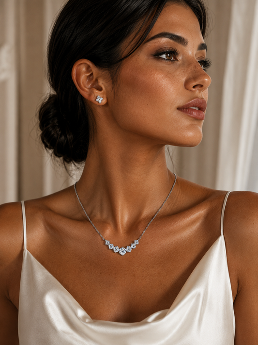 Oval Solitaire Necklace