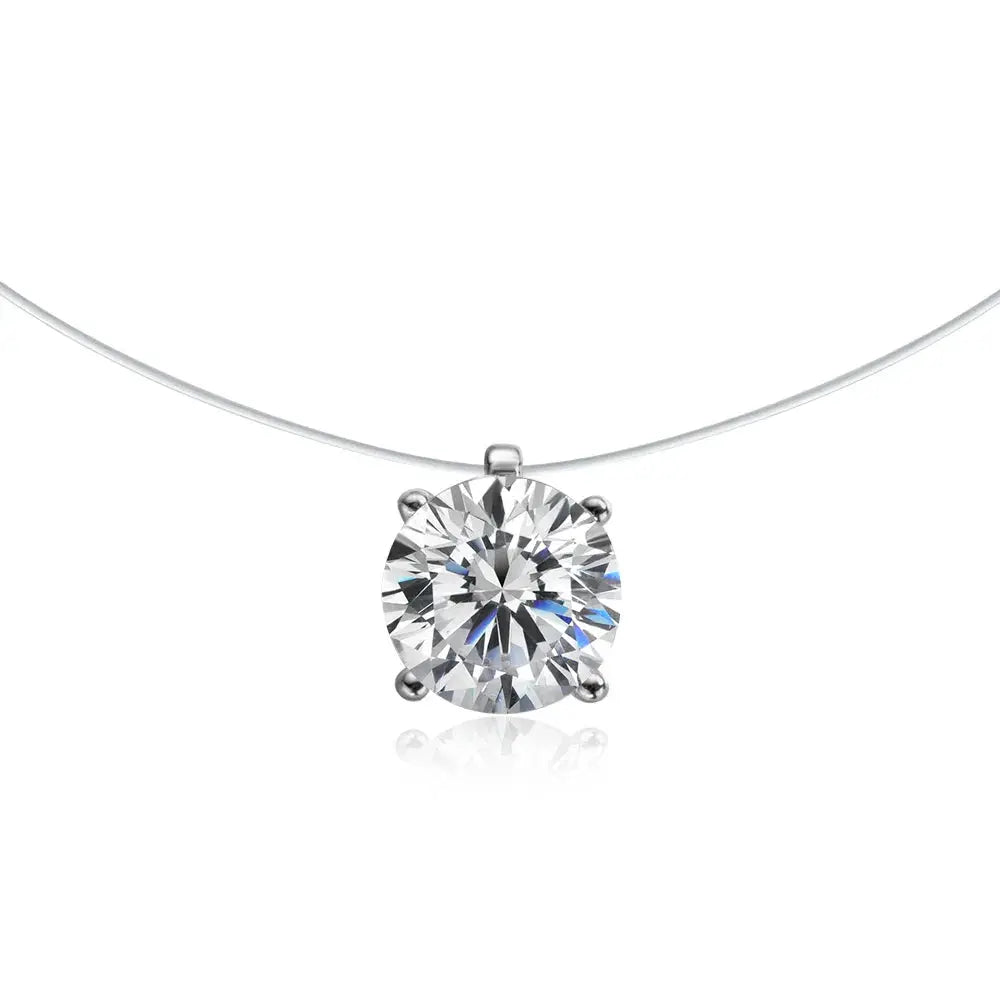 Zethech Signature Silhouette Moissanite Pendant necklace with oval-cut, 1ct, S925 silver, perfect for elegant gift-giving.