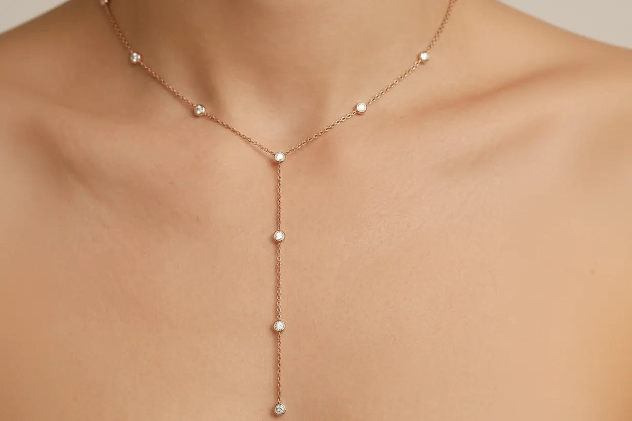 Zethech bubble pendant necklace featuring a round, translucent glass pendant on a delicate chain, stylish jewelry accessory.