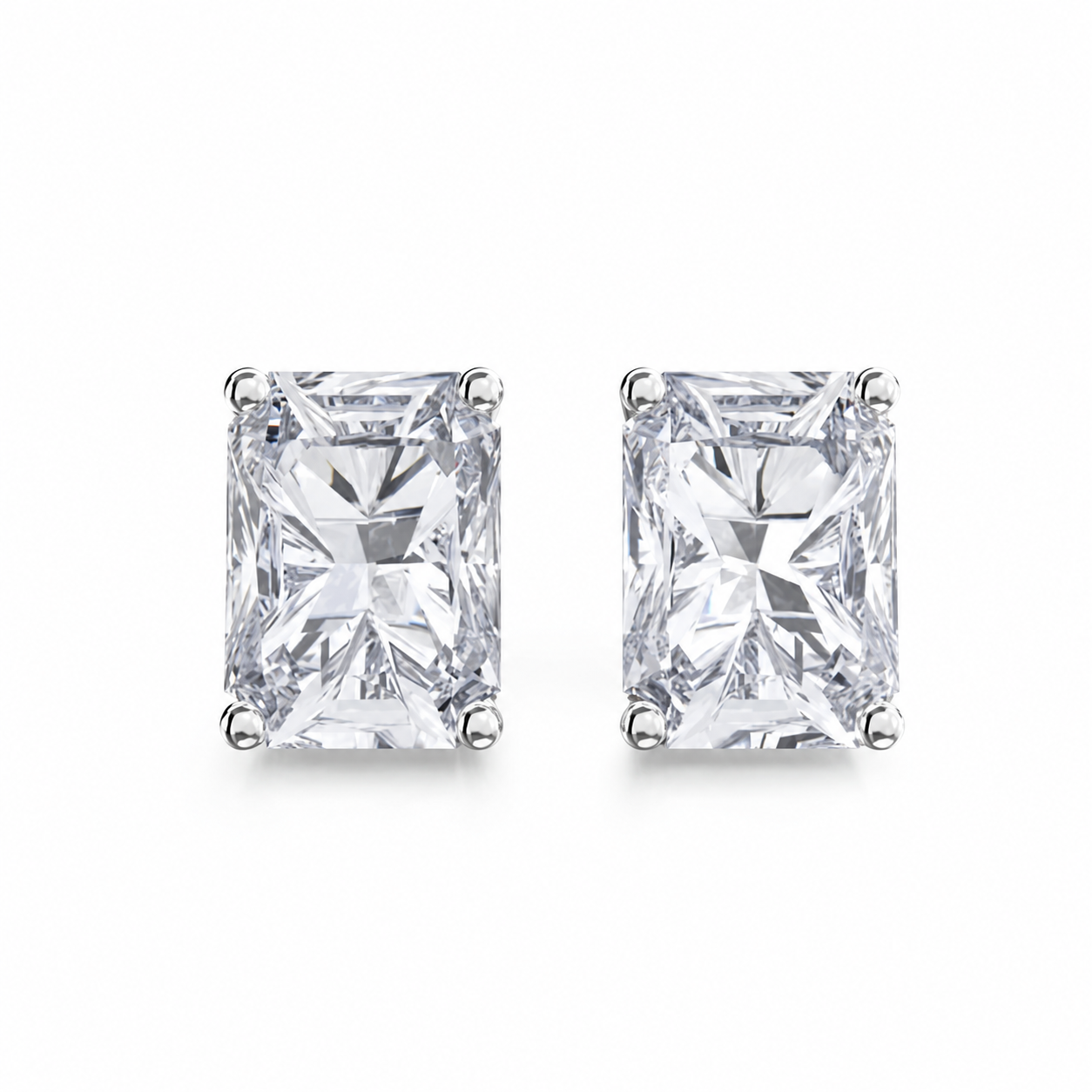 Zethech Luna Emerald Studs in clean earrings product photo
