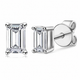Zethech Luna Emerald Studs in clean product photo