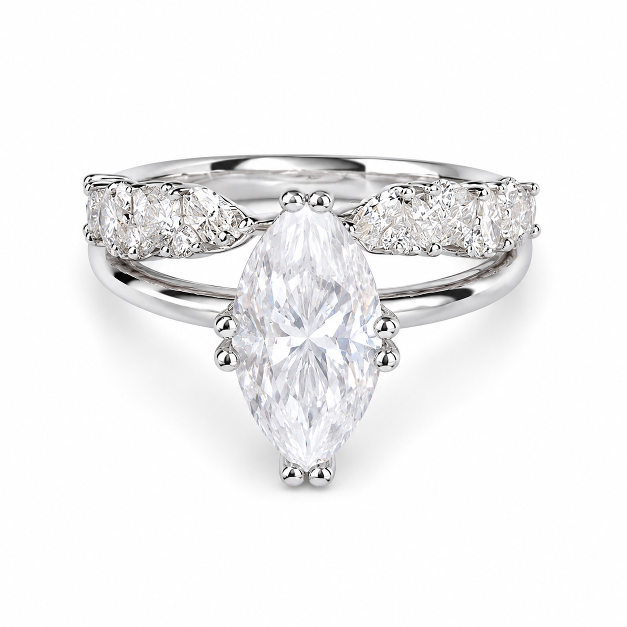 Zethech Imperia Marquise Ring in clean product photo