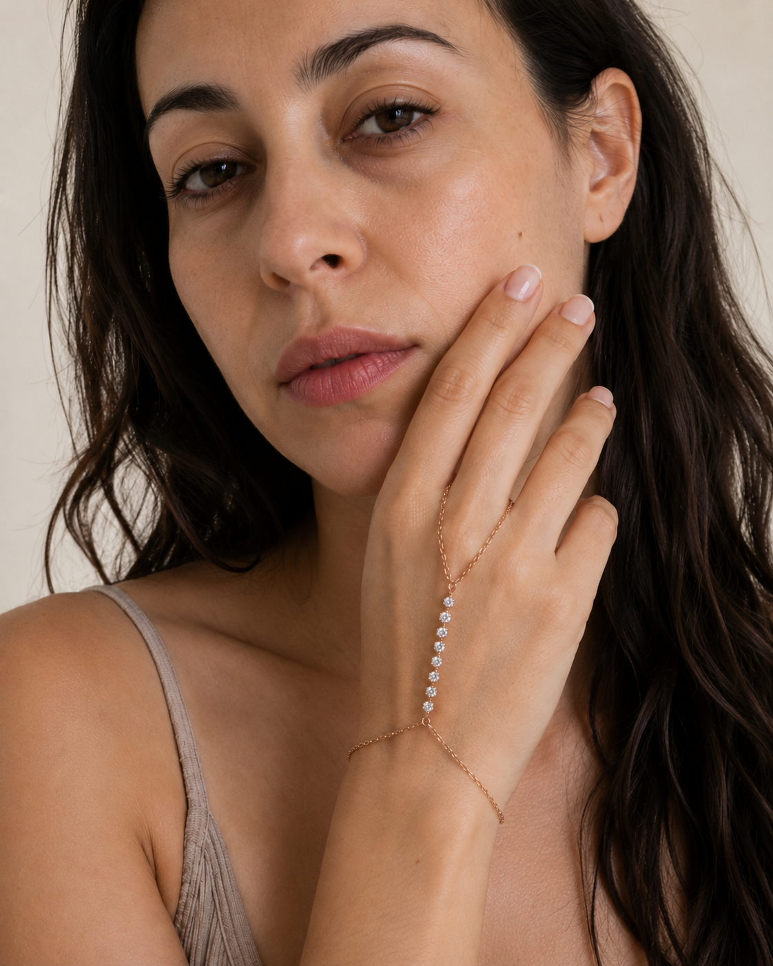 Zethech 7-Stone Moissanite Bracelet with delicate chain detail