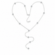 Zethech Bubble Pendant Necklace with small round moissanite pendant