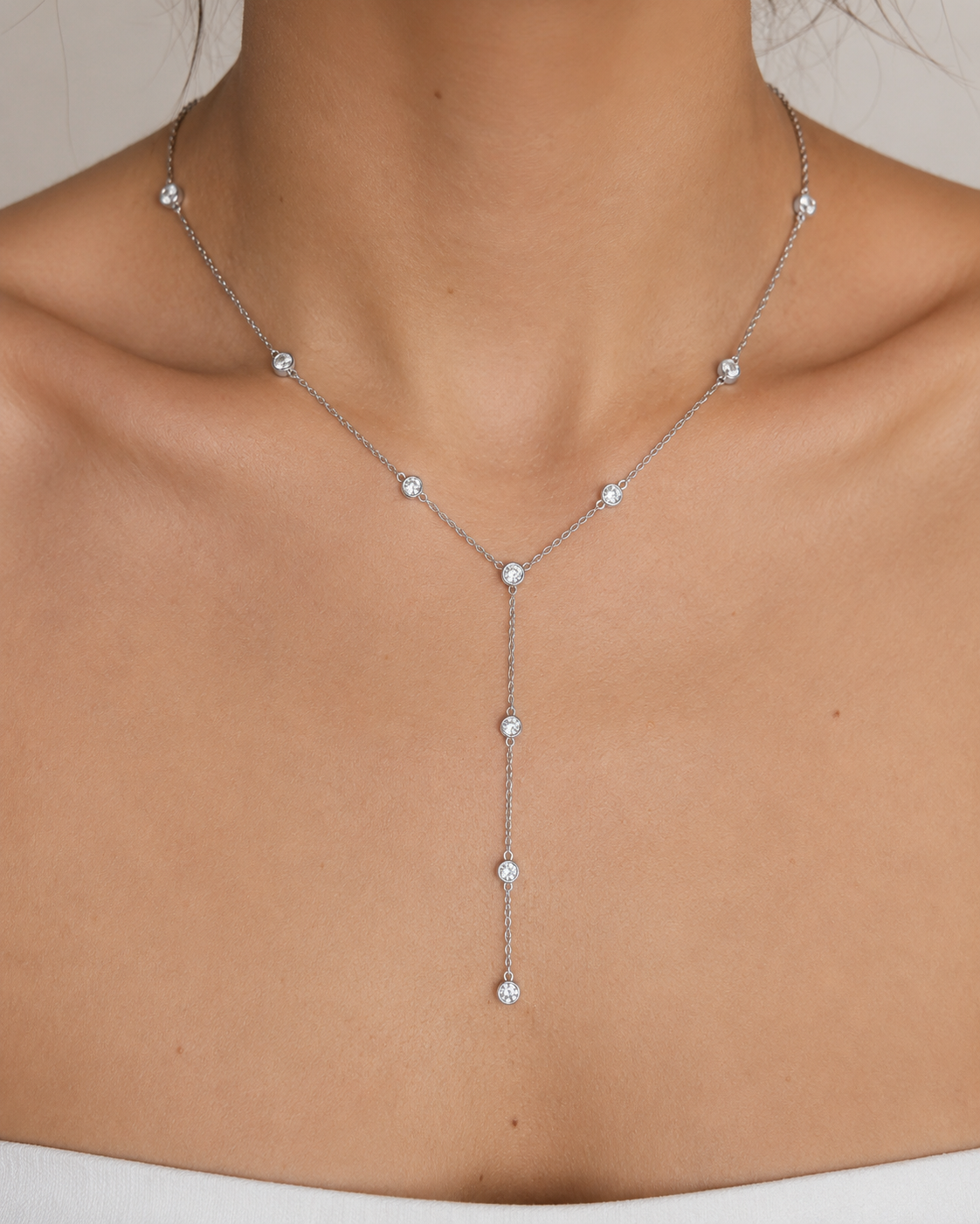 Zethech Bubble Pendant Necklace shown from clean product angle