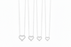 Zethech Moissanite Heart Pendant Necklace