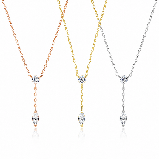 Zethech Marquise Moissanite Pendant Necklace in clean product photo