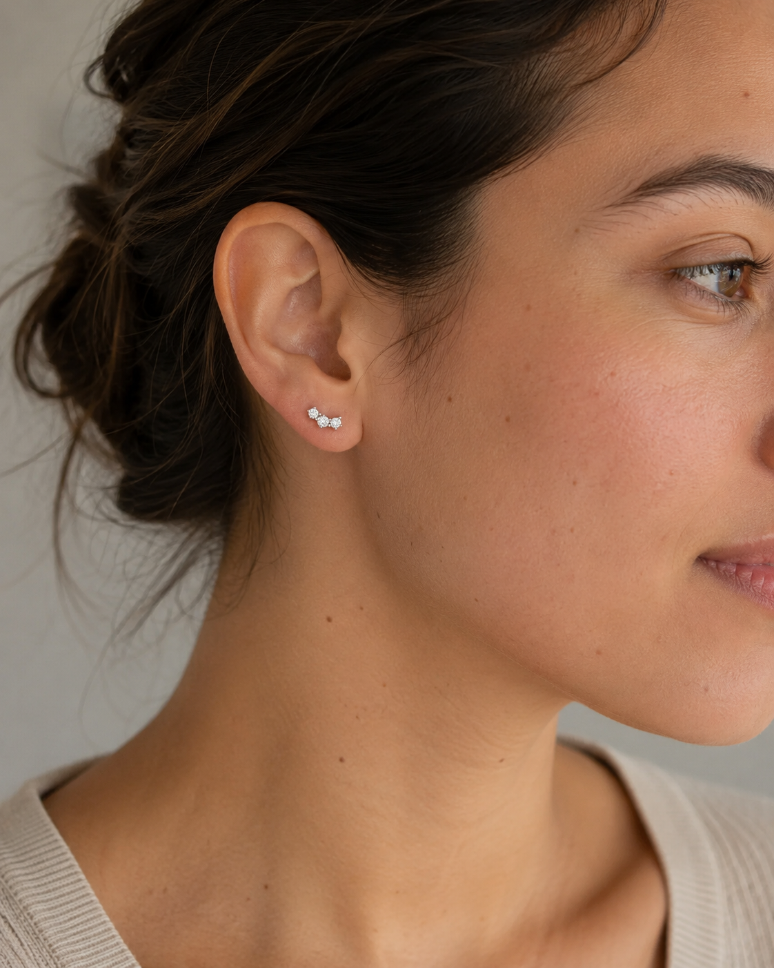 Zethech Cluster Stud Earrings in clean product photo