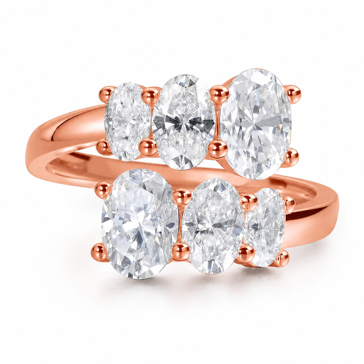 Zethech Oval Engagement Ring in detailed product photo