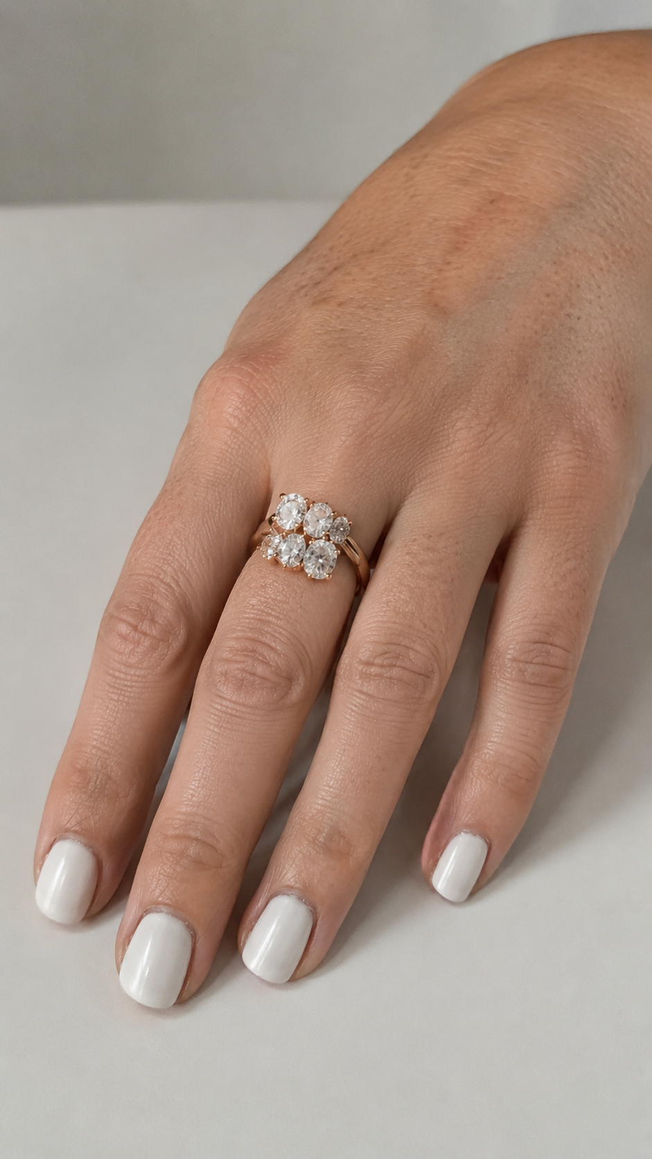 Zethech Oval Engagement Ring with polished band and oval stone