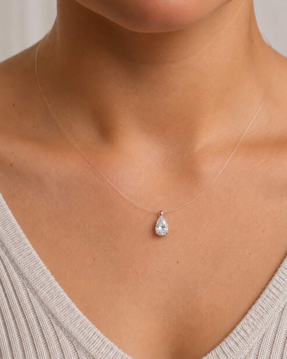 Zethech Silhouette Pendant Necklace in clean product photo