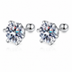 Zethech Round Stud Earrings in detailed close-up product photo