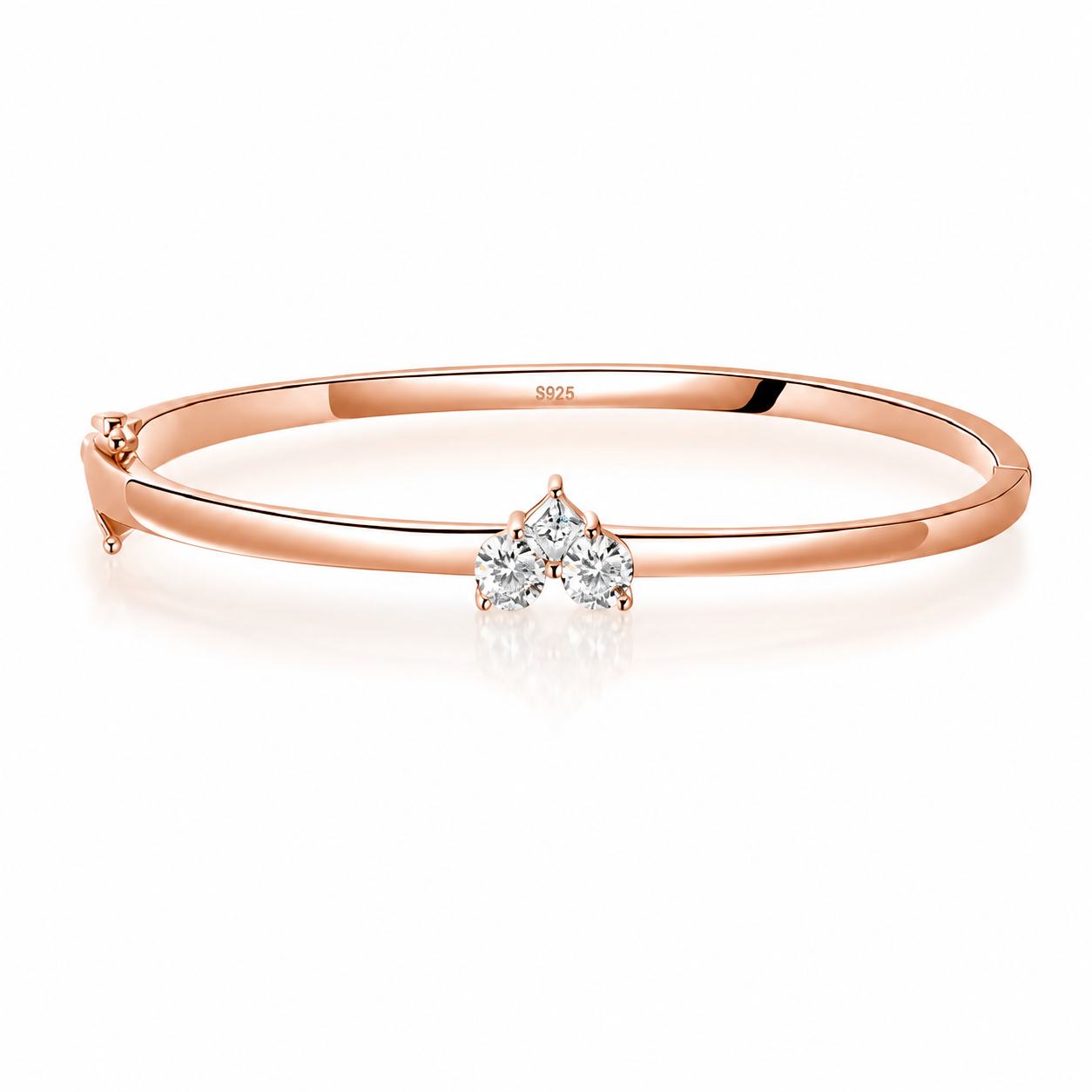 Zethech Radiant Cut Bangle in detailed product photo