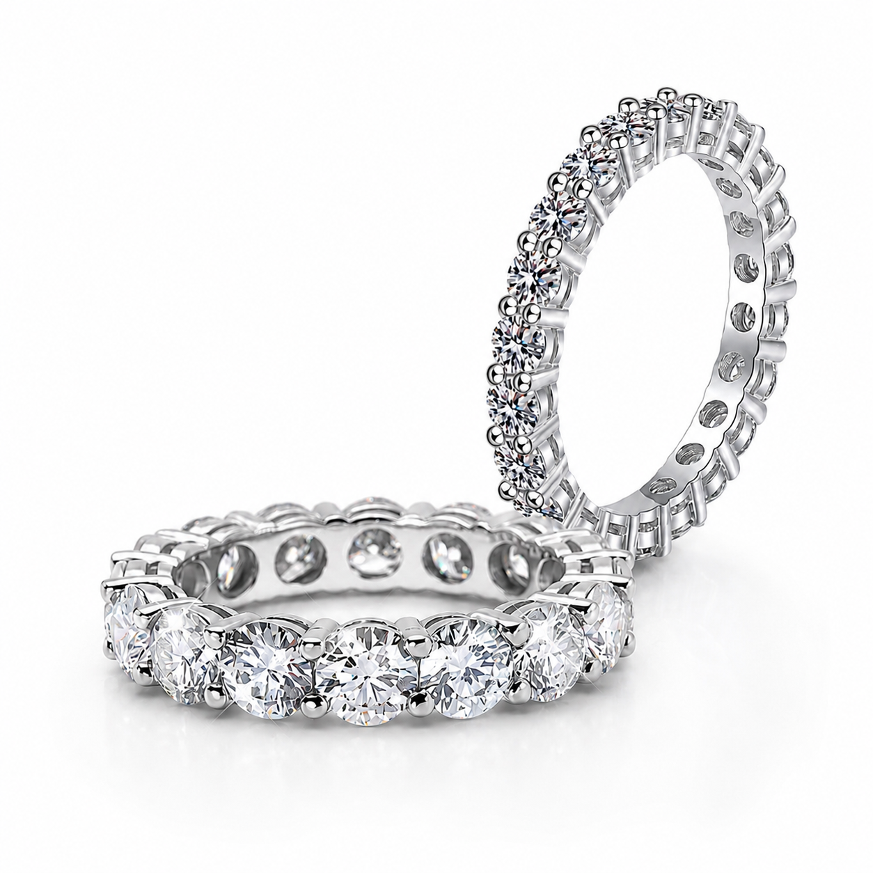 Zethech Classic Moissanite Eternity Band