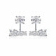 Zethech Aurora Cascade Earrings with sparkling moissanite stones