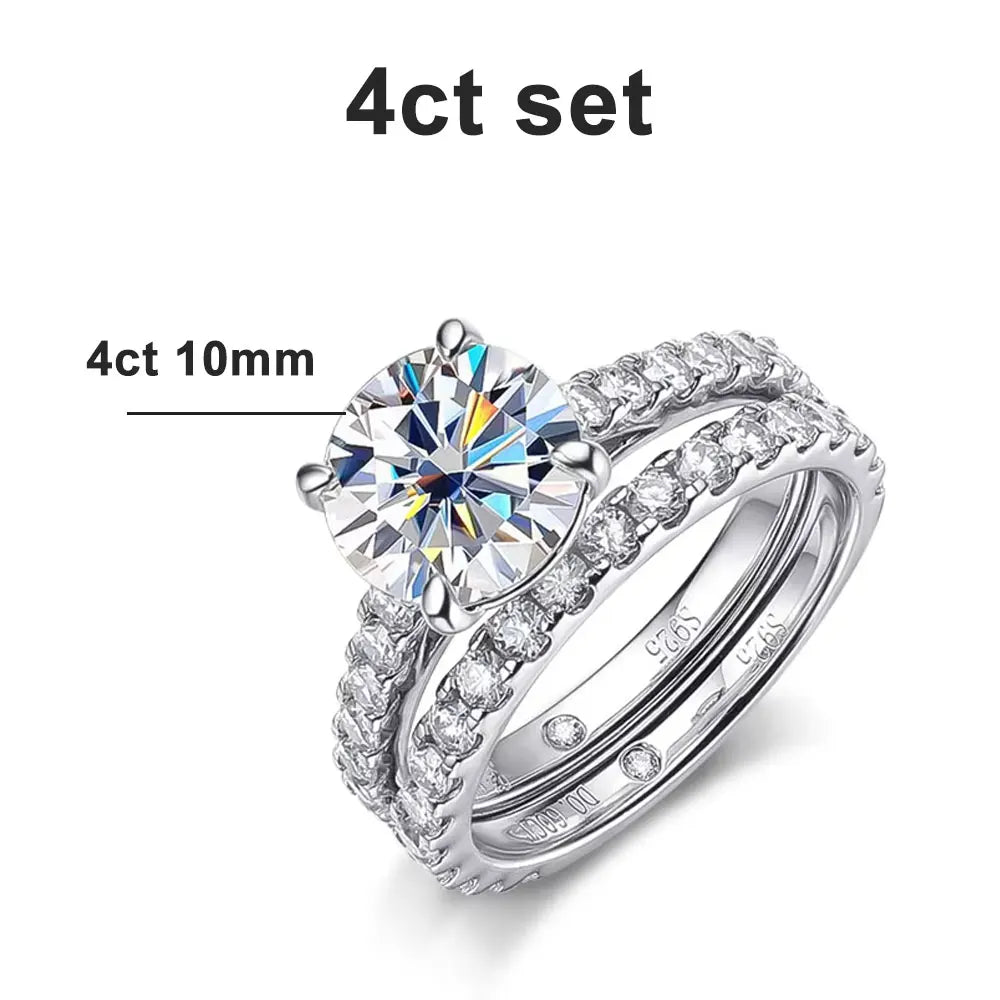 Zethech Royale Bridal Set with 4CT center stone option
