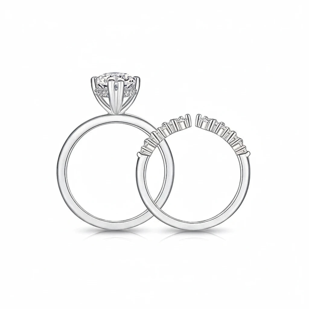 Zethech Imperia Marquise Ring with matching band style