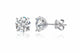 Zethech Round Moissanite Stud Earrings with classic stud design