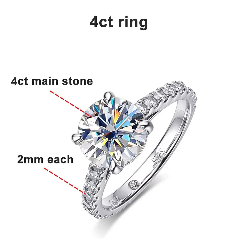 Zethech Royale Bridal Ring with 4CT main stone design