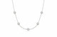 Zethech Bubble Moissanite Necklace with polished pendant setting