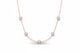 Elegant Bubble Moissanite Necklace by Zethech with sparkling round gemstones on a delicate chain.