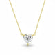 Zethech Celeste Heart Necklace in yellow gold with heart pendant