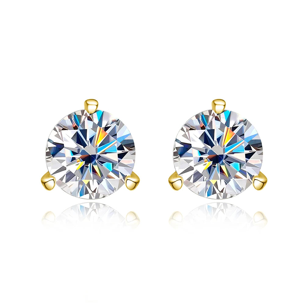 Zethech Nova Round Stud Earrings in clean product photo