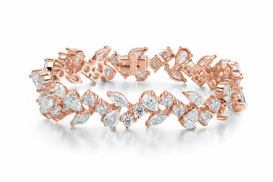 Sparkling Pear Moissanite Bangle bracelet by Zethech with elegant design and shimmering gemstone accents.