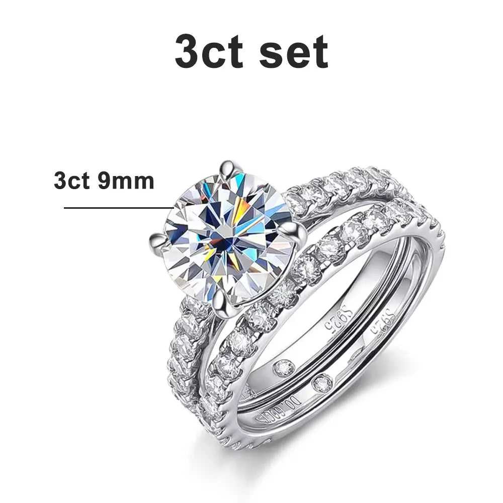 Zethech Royale Bridal Set with matching ring and band