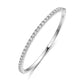 Zethech Eclipse Tennis Bracelet with small clear moissanite stones