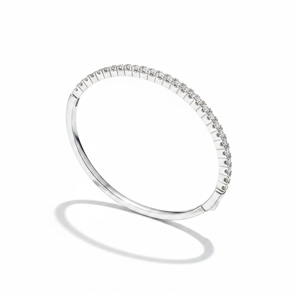 Zethech Eclipse Tennis Bracelet detail view with polished links