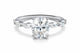 Zethech Oval Moissanite Ring with sparkling oval center stone