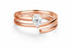 Zethech Pear-Shaped Moissanite Ring with delicate band