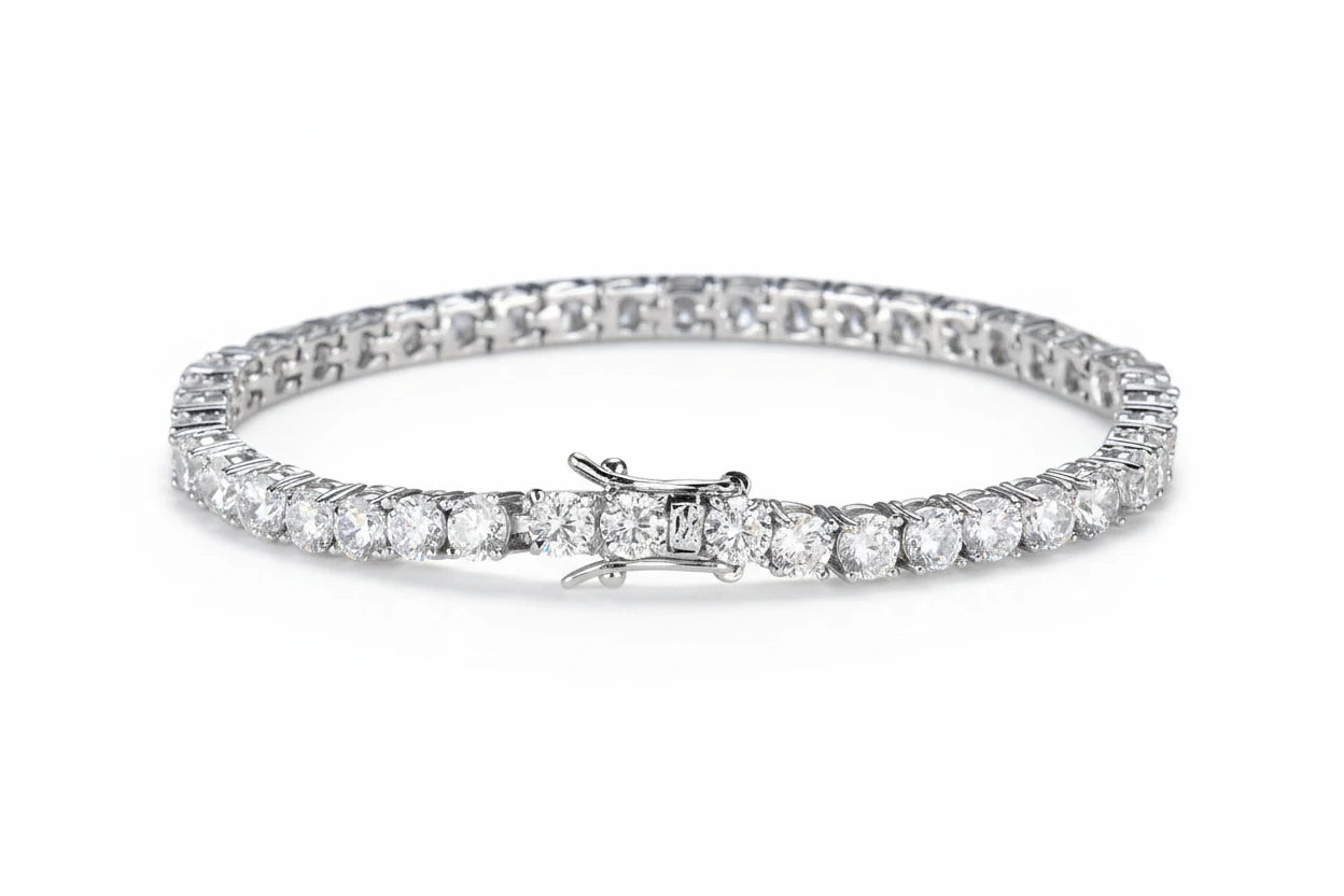 Zethech Round Moissanite Tennis Bracelet with elegant sparkle