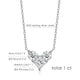 Zethech 1.8CT Solitaire Pendant Necklace with rose gold chain