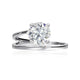 Zethech 2CT moissanite solitaire ring in silver, with sparkling brilliant cut gemstone, perfect for wedding bands or elegant wear