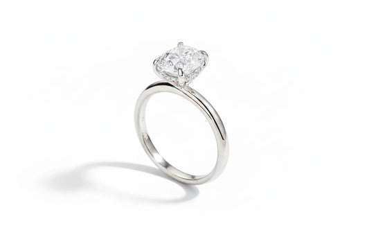 Zethech 3CT oval cut moissanite ring with 18k plated silver, elegant bridal and wedding band for women.