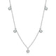 Zethech Classic Moissanite Solitaire Necklace with 3mm white gold setting and round lab diamond, sterling silver, dainty jewelry for women
