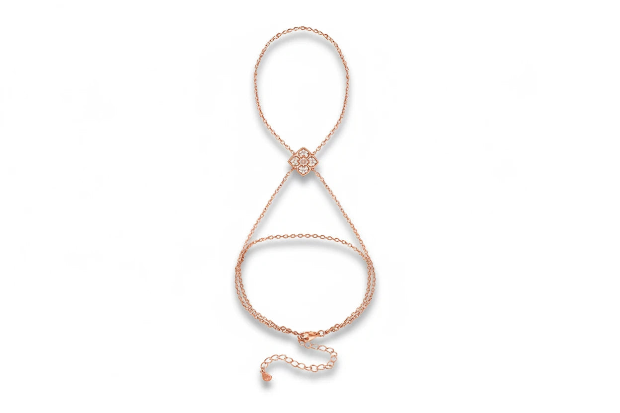Gold-colored adjustable Moissanite chain bracelet by Zethech, featuring lab-grown diamonds on sterling silver for women.