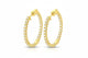 Zethech Halo Hoop Earrings in sterling silver with gold plating
