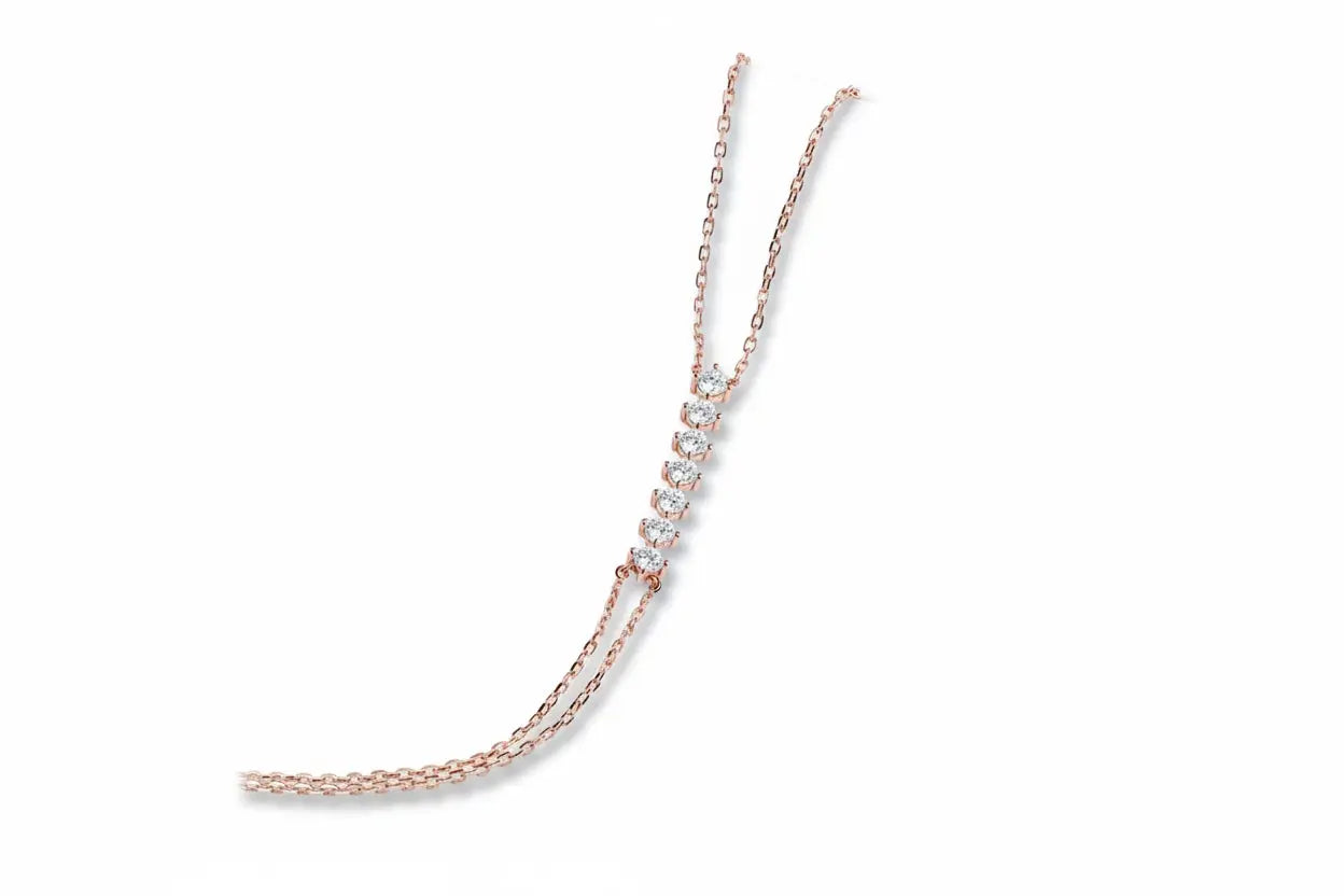 Zethech Celestial Sparkle 7-Stone Moissanite Bracelet