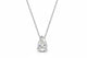Zethech Pear Drop Necklace with fine chain and pear moissanite