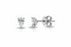Silver-tone Zethech Radiant Teardrop Moissanite Stud Earrings with pear cut, 1ct each, sterling silver plated with 18k gold for women.