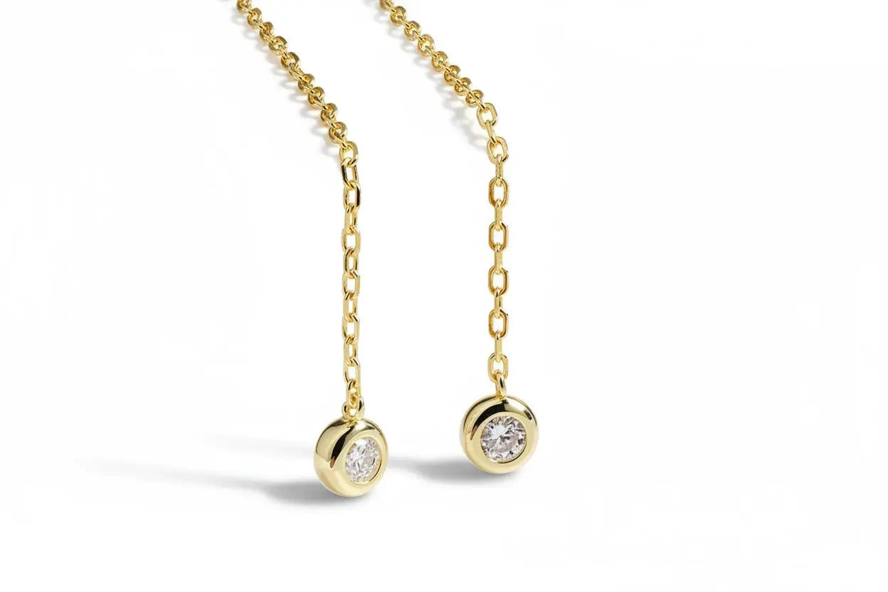 Silver floral moissanite pendant necklace by Zethech with sparkling gemstone and intricate floral design.
