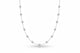 Silver Zethech Radiant Array 2CTTW Moissanite Tennis Necklace featuring dazzling sparkling stones and a sleek design.