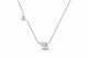 Zethech 2.5CT twin pear-shaped Moissanite necklace with silver chain, featuring two sparkling pear-cut gemstones and lab-created diamonds.