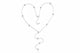 Silver Zethech Classic Bubble Moissanite Pendant Necklace with 3mm sparkling stone on 18k plated S925 silver jewelry for women
