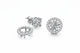 Zethech Halo Moissanite Stud Earrings with sparkling halo setting